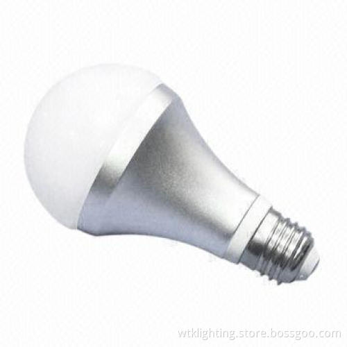 7W E27 dazzle silver LED light bulb